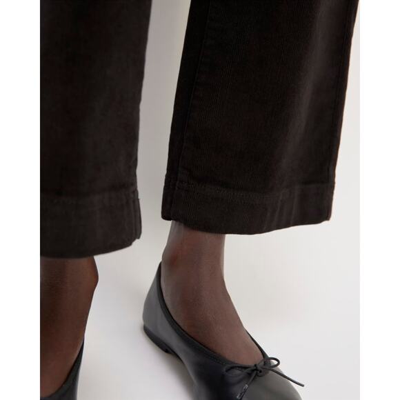 Everlane The Corduroy Wide-Leg Pant in Black 6 NWT - Picture 2 of 10